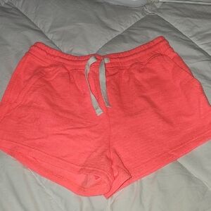 Aerie Nwts Neon Orange/coral Shorts!! Sz Small Womens. Comfy Style!